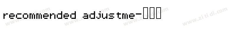 recommended adjustme字体转换